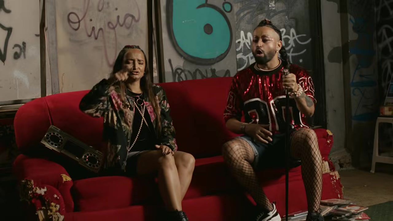 Frame de IMATERIAL Cypher VI - Mano Dáblio, Estelar, Fernanda Morgani, Mihh Black e Rakel Reis (Videoclipe)